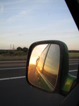 SX27126 Sunset in campervan mirror.jpg